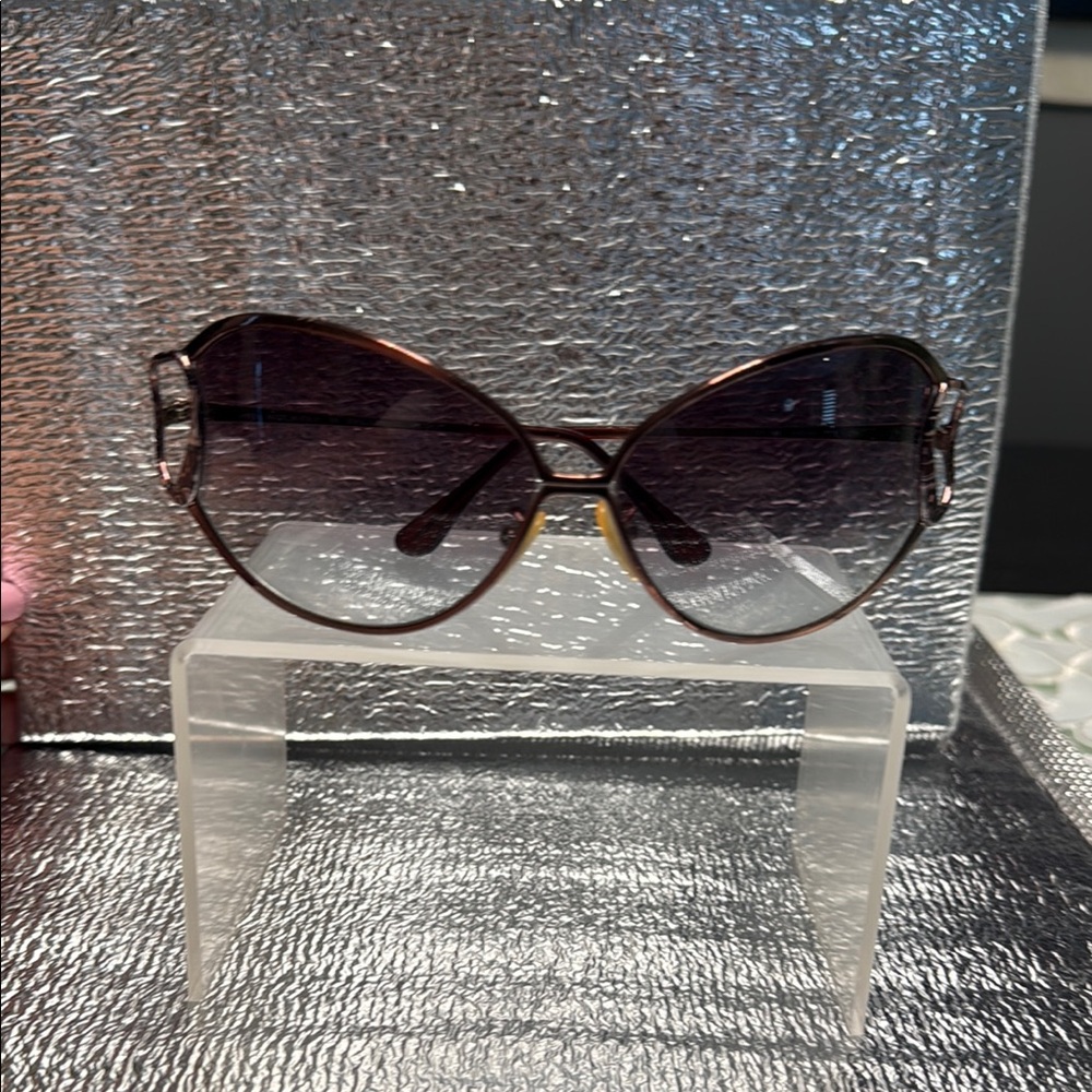 Emilio Pucci Brown Sunglasses Butterfly Frame